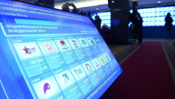 俄中选委：4个议会政党进入新一届国家杜马 - 俄罗斯卫星通讯社