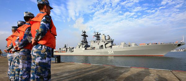 俄罗斯军舰在俄中“海上联合-2016”军演开始前抵达湛江港口 - 俄罗斯卫星通讯社