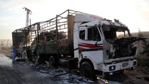 红十字会：人道车队叙阿勒颇遭袭造成约20名平民死亡 - 俄罗斯卫星通讯社