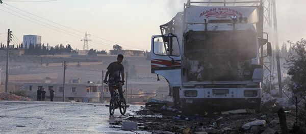 俄国防部：联军无人机曾出现在联合国人道援助车队遇袭地点 - 俄罗斯卫星通讯社