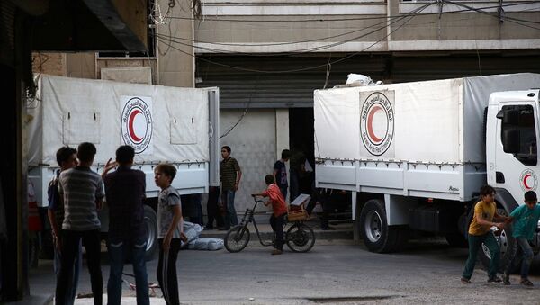 敘利亞當局拒發通行證 聯合國向圍困地區運送人道物資受阻 - 俄羅斯衛星通訊社