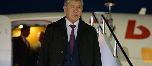 吉尔吉斯斯坦总统已于9月23日抵达莫斯科接受治疗 - 俄罗斯卫星通讯社