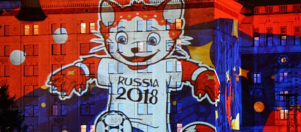 莫斯科国际“光环”艺术节最酷炫投影造型 - 俄罗斯卫星通讯社