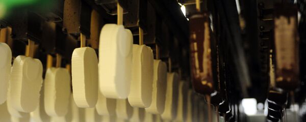 Производство мороженого на Хладокомбинате № 3 в Екатеринбурге Производство мороженого на Хладокомбинате № 3 в Екатеринбурге - 俄羅斯衛星通訊社