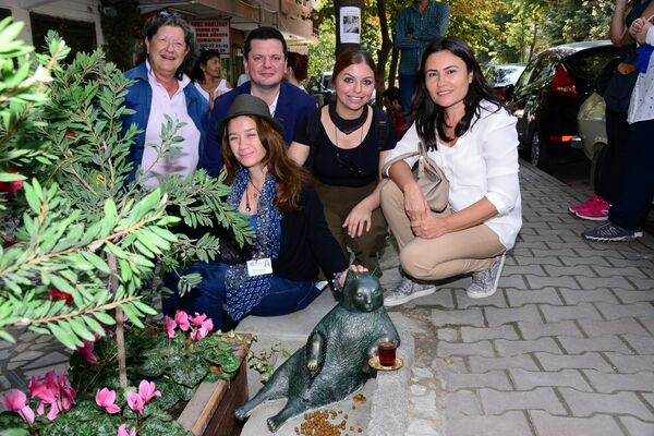 伊斯坦布爾為一隻愛坐在花邊旁沈思的貓咪竪起一座紀念碑 - 俄羅斯衛星通訊社