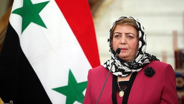 叙利亚人民议会议长哈迪耶·阿巴斯 - 俄罗斯卫星通讯社