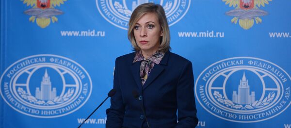 Официальный представитель министерства иностранных дел России Мария Захарова на брифинге - 俄羅斯衛星通訊社