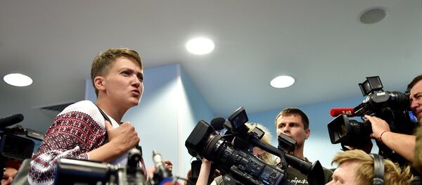 薩夫琴科稱波羅申科是人民的敵人 - 俄羅斯衛星通訊社