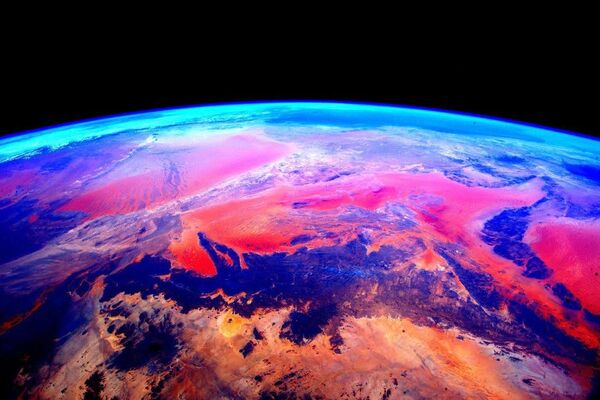 Снимок Земли из космоса, сделанный астронавтом Скоттом Келли с борта МКС - 俄罗斯卫星通讯社