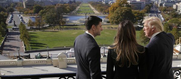 Дональд Трамп в Белом Доме. - 俄罗斯卫星通讯社