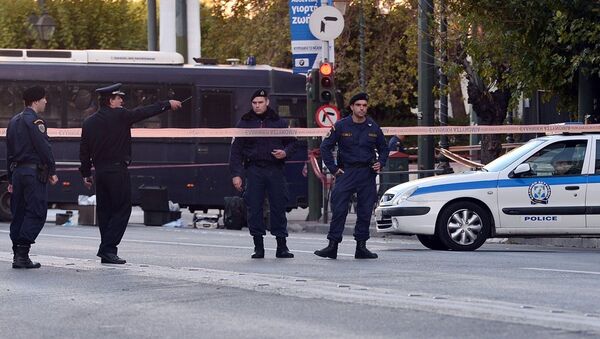 雅典一家警察局附近发现自制炸弹 现已被销毁 - 俄罗斯卫星通讯社