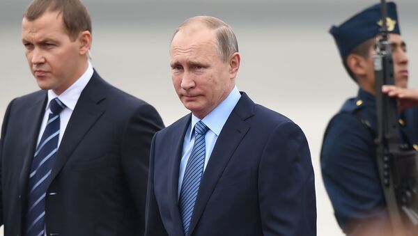 Президент России Владимир Путин на Международном саммите АТЭС в Лиме, Перу - 俄罗斯卫星通讯社
