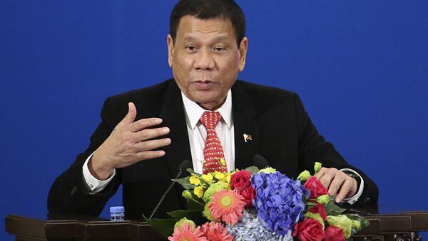 菲律賓總統羅德里格•杜特爾特稱提議調查他的聯合國官員為“白痴” - 俄羅斯衛星通訊社