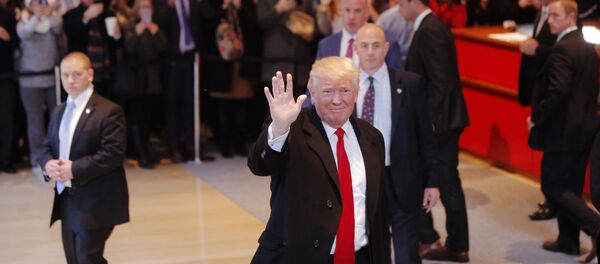 Выбранный президент США Дональд Трамп в Нью-Йорке - 俄罗斯卫星通讯社