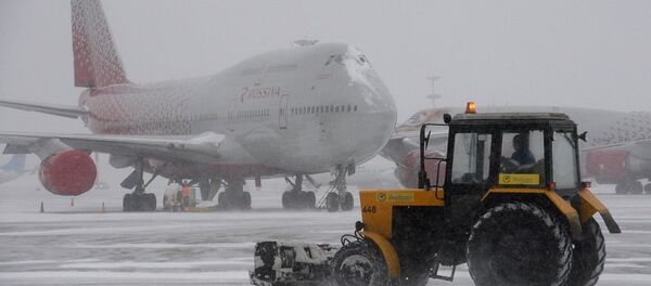 莫斯科各機場1月2日因天氣原因20多個航班延誤 9個被取消 - 俄羅斯衛星通訊社