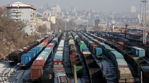 俄羅斯遠東航運集團和鐵路公司將擴大符拉迪沃斯托克商業海港集裝箱列車的吞吐量40％ - 俄羅斯衛星通訊社
