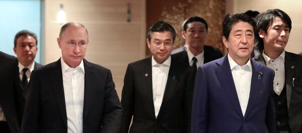 安倍晋三与普京 - 俄罗斯卫星通讯社