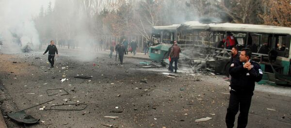 土耳其總參謀部:開賽利爆炸事件造成13人死亡,48人受傷 (視頻) 土耳其總參謀部:開賽利爆炸事件造成13人死亡,48人受傷 (視頻) - 俄羅斯衛星通訊社