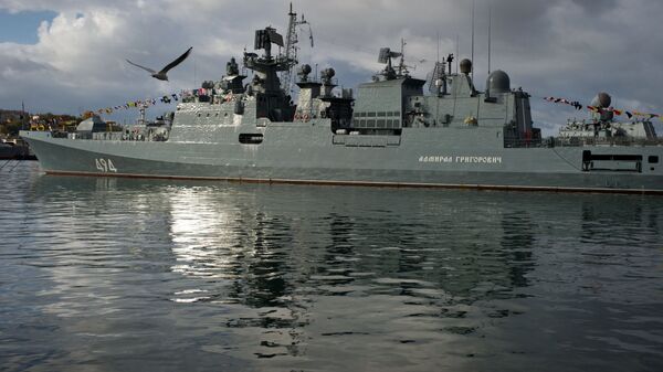 俄黑海舰队军舰在地中海军演期间进行了海上遭遇战演习 - 俄罗斯卫星通讯社