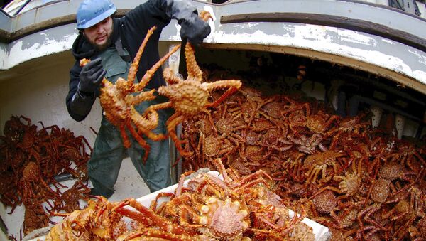 俄濱海邊疆區邊防人員繳獲近2千隻非法捕獲的螃蟹 - 俄羅斯衛星通訊社