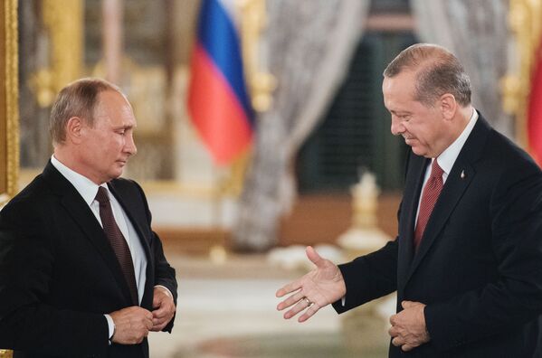 俄羅斯總統普京和土耳其總統埃爾多安 - 俄羅斯衛星通訊社