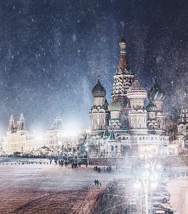 莫斯科紅場上的聖瓦西里大教堂 - 俄羅斯衛星通訊社