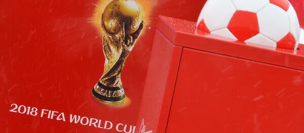 Церемония открытия стелы обратного отсчета до старта ЧМ-2018 по футболу - 俄罗斯卫星通讯社