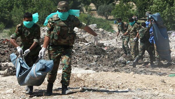 俄國防部：阿勒頗找到受到酷刑和迫害的敘利亞人埋葬地點 - 俄羅斯衛星通訊社