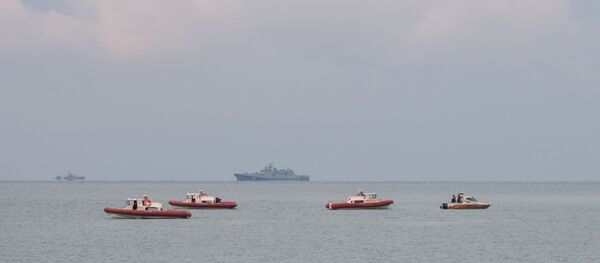 Поисково-спасательные работы у побережья Черного моря, где потерпел крушение самолет Минобороны РФ Ту-154 - 俄羅斯衛星通訊社