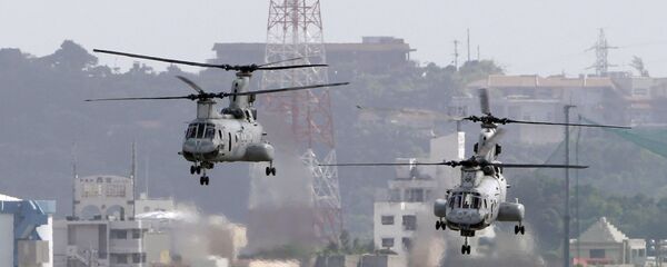 因舷窗坠落，日本要求美国军人不再在其境内使用直升机 - 俄罗斯卫星通讯社