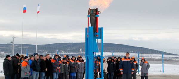 普京启动从俄罗斯内陆向克里米亚的供气 - 俄罗斯卫星通讯社