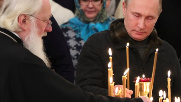 普京向東正教徒祝賀聖誕節 - 俄羅斯衛星通訊社