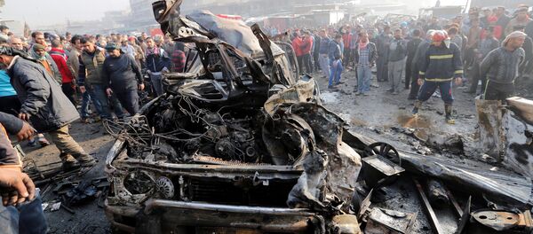 外媒消息稱,伊拉克巴格達當天發生第二起恐怖襲擊,爆炸導致10人死亡 外媒消息稱,伊拉克巴格達當天發生第二起恐怖襲擊,爆炸導致10人死亡 - 俄羅斯衛星通訊社