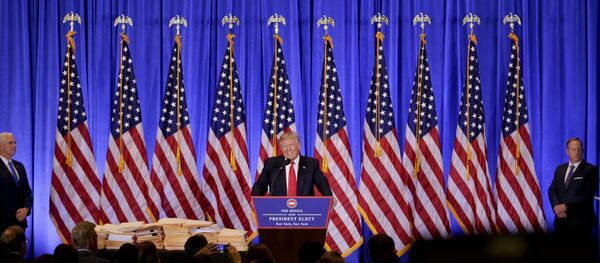 特朗普发布会 - 俄罗斯卫星通讯社