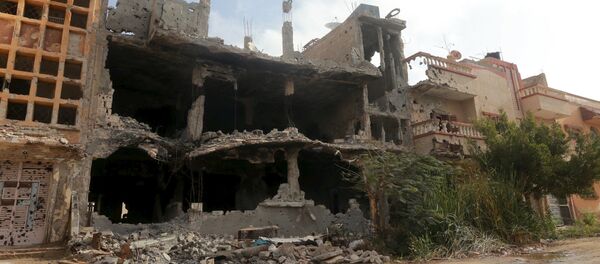 Разрушенные здания в Бенгази, Ливия - 俄罗斯卫星通讯社