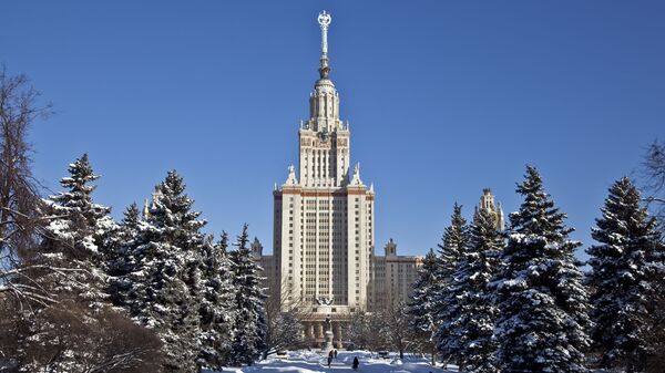 Здание МГУ зимой - 俄羅斯衛星通訊社