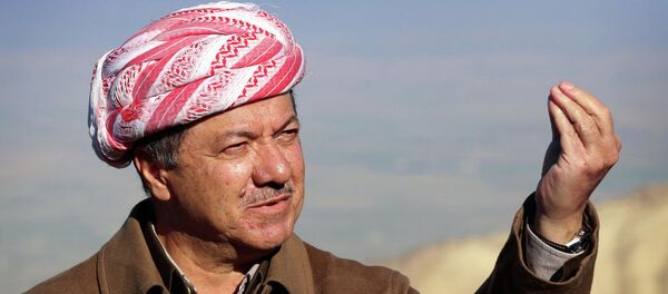 伊拉克庫爾德自治區領導人馬蘇德·巴爾扎尼 伊拉克庫爾德自治區領導人馬蘇德·巴爾扎尼 - 俄羅斯衛星通訊社