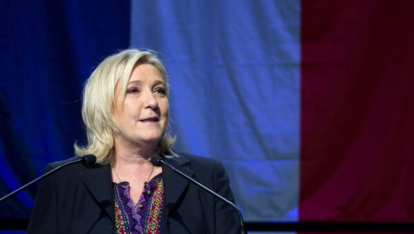 法国总统大选中败选的国民阵线党主席马琳·勒庞 - 俄罗斯卫星通讯社