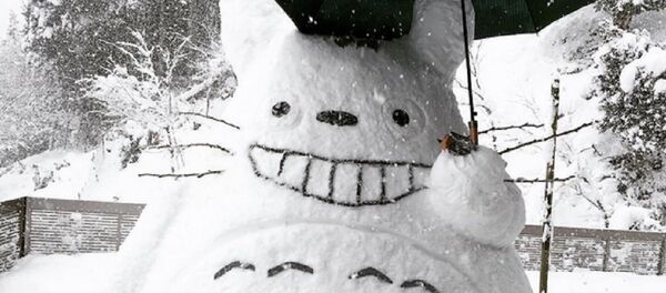 Snow Sculptures of Fairy Tail Characters Appear on Japanese Streets - 俄罗斯卫星通讯社