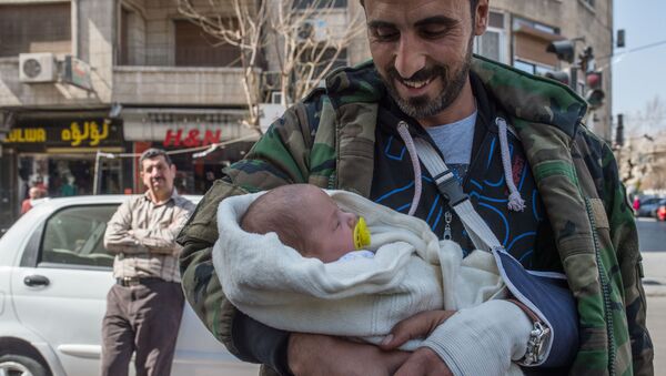 媒体：一名叙利亚新生婴儿取名弗拉基米尔·普京 (资料图片） - 俄罗斯卫星通讯社