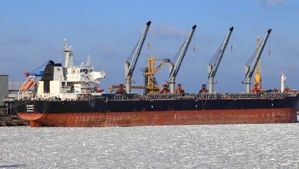 停泊在敖德萨港的乌克兰军舰被冰封冻 - 俄罗斯卫星通讯社