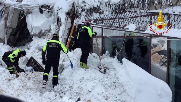 意大利遭雪崩掩埋酒店内又发现3具遗体 遇难人数达12人 - 俄罗斯卫星通讯社