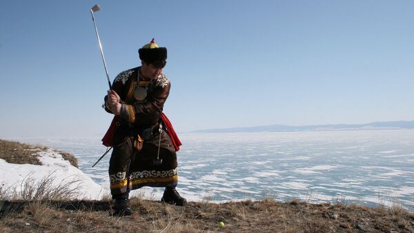 贝加尔湖将举行冰上高尔夫球比赛 - 俄罗斯卫星通讯社