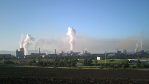 斯洛伐克东部的U.S.Steel Kosice钢铁厂 - 俄罗斯卫星通讯社