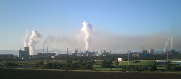 斯洛伐克东部的U.S.Steel Kosice钢铁厂 - 俄罗斯卫星通讯社