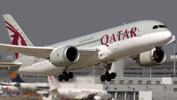 卡塔爾航空公司飛機將完成跨10個時區長途飛行 - 俄羅斯衛星通訊社