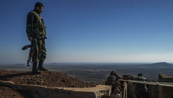 叙利亚政府军在叙南部库奈特拉省的阵地 - 俄罗斯卫星通讯社