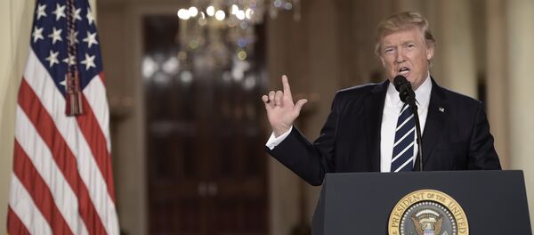 特朗普认为解决中东问题不一定基于两国原则 - 俄罗斯卫星通讯社