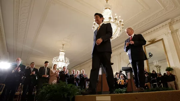安倍晉三：美日兩國將共同防止出現改變亞太地區現狀的力量 - 俄羅斯衛星通訊社
