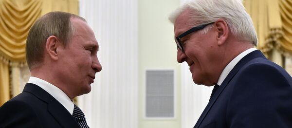 普京和施泰因迈尔/资料图片/ - 俄罗斯卫星通讯社